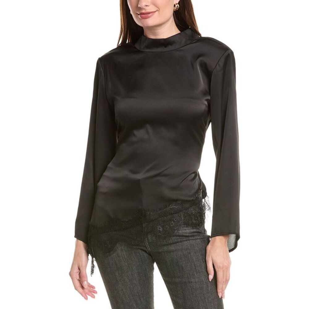 Hl Affair Womens Solid Top, Black